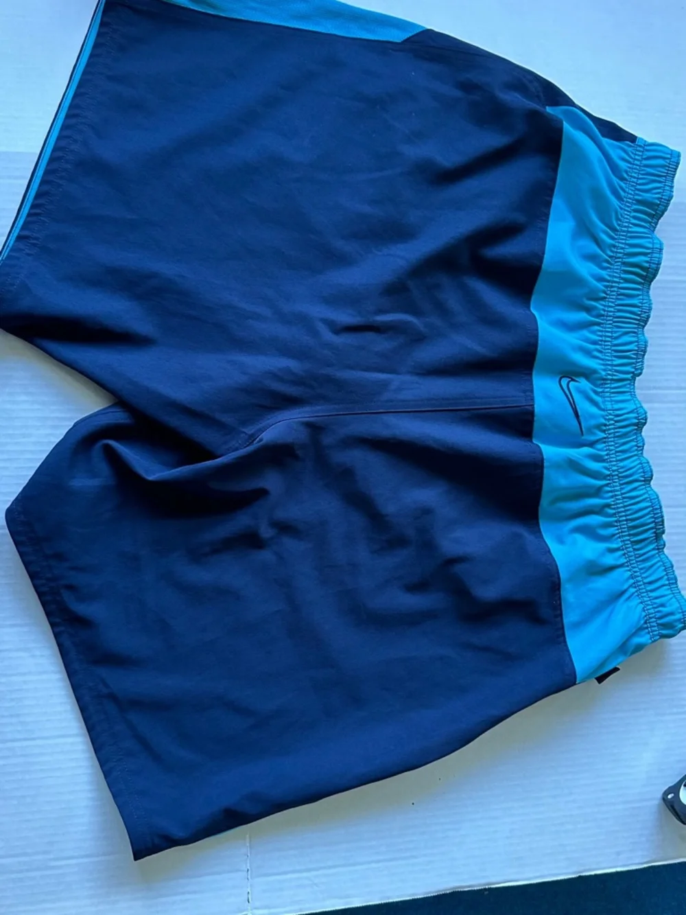 Nike Swim Trunks Mens XXL Turquoise/Blue Lined Pockets‎ Beach